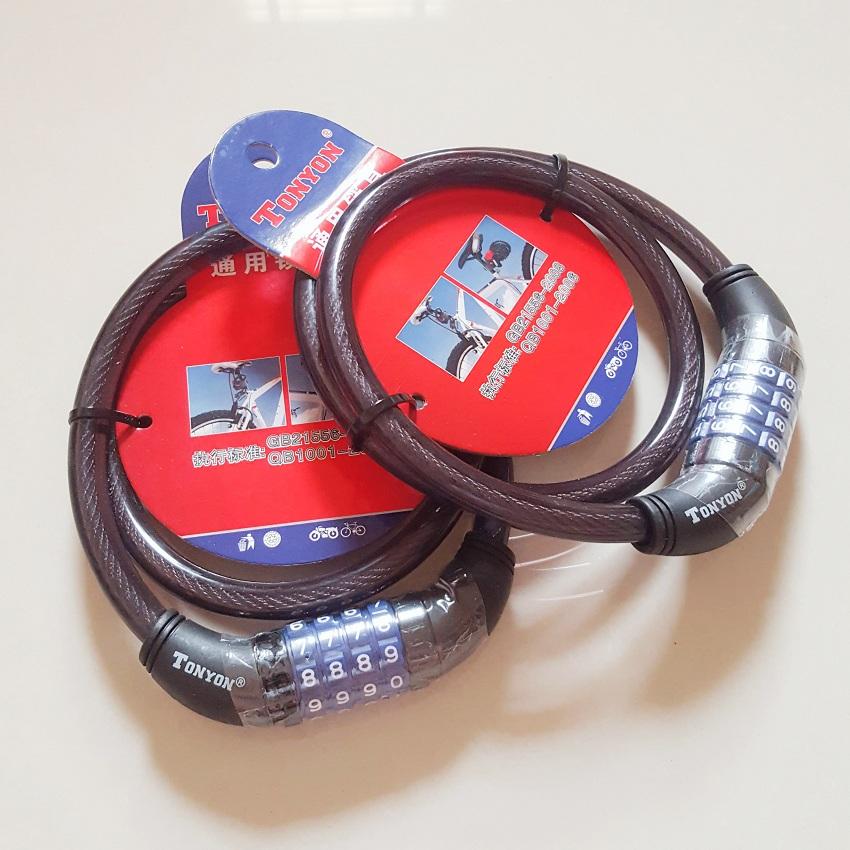 Khóa số dây chống trộm cao cấp TONYON loại 4 số, thay đổi được mã số