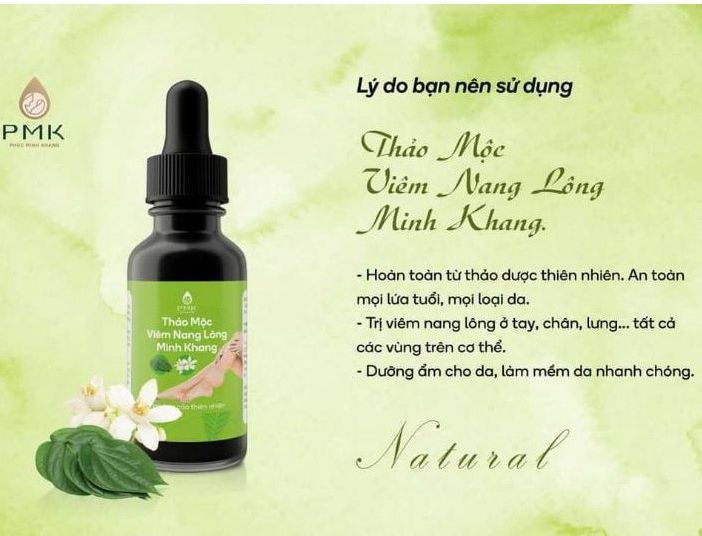 Thảo mộc viêm nang lông - viêm lỗ chân lông dưỡng da