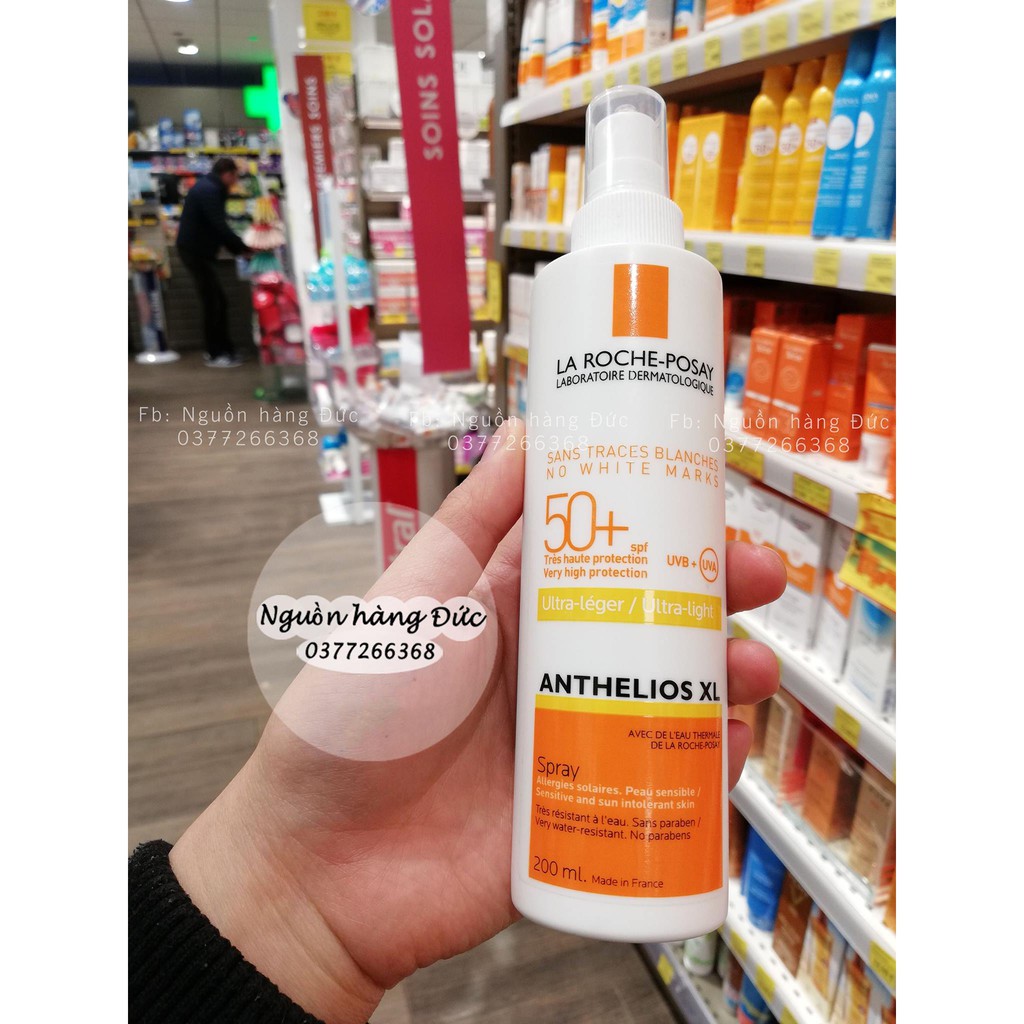 XỊT CHỐNG NẮNG LA ROCHE POSAY CHO MẶT VÀ TOÀN THÂN - NGUỒN HÀNG ĐỨC