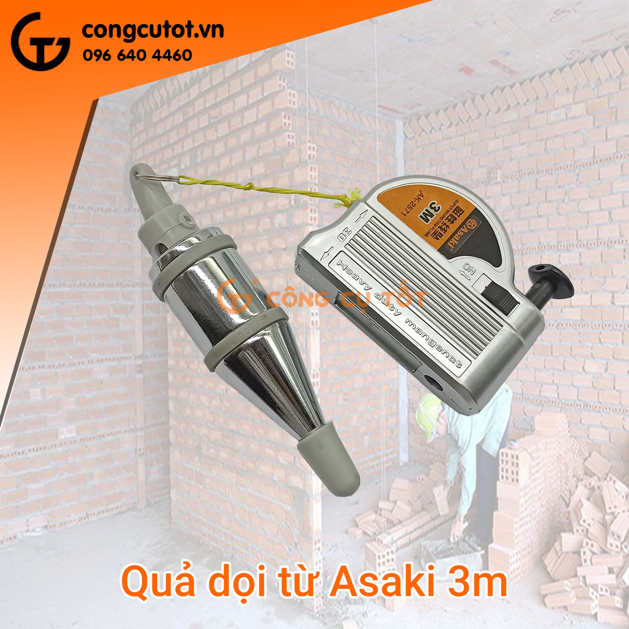 Quả dọi thăng bằng asaki ak-2571, ak-2572