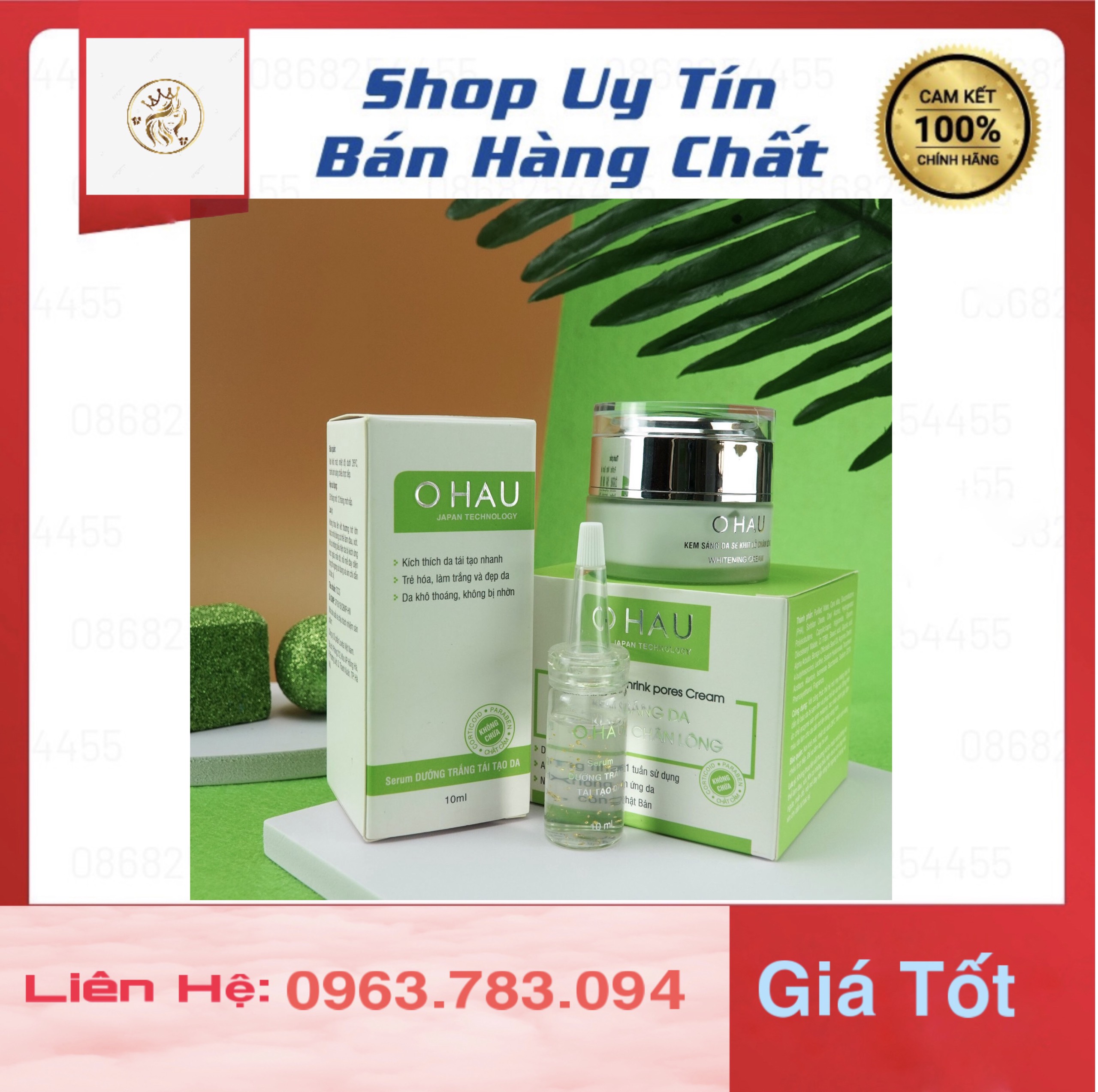 Serum dưỡng trắng tái tạo da OHAU