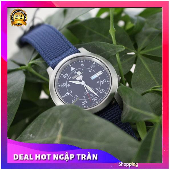  { ĐỒNG HỒ BẢO TÍN SHOP SỊN } Đồng Hồ Seiko 5 Quân Đội Dây Dù Nam Sport Automatic Nhật Bản 