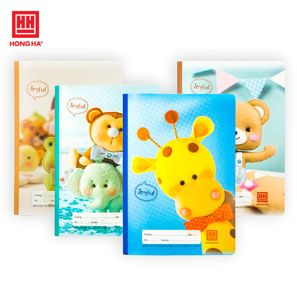 Vở Ô ly 80 trang Joyful 0587 (lốc 10 quyển)