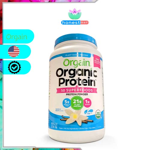  Bột Protein hữu cơ Orgain Organic Protein & Superfoods 1220g Vanilla 