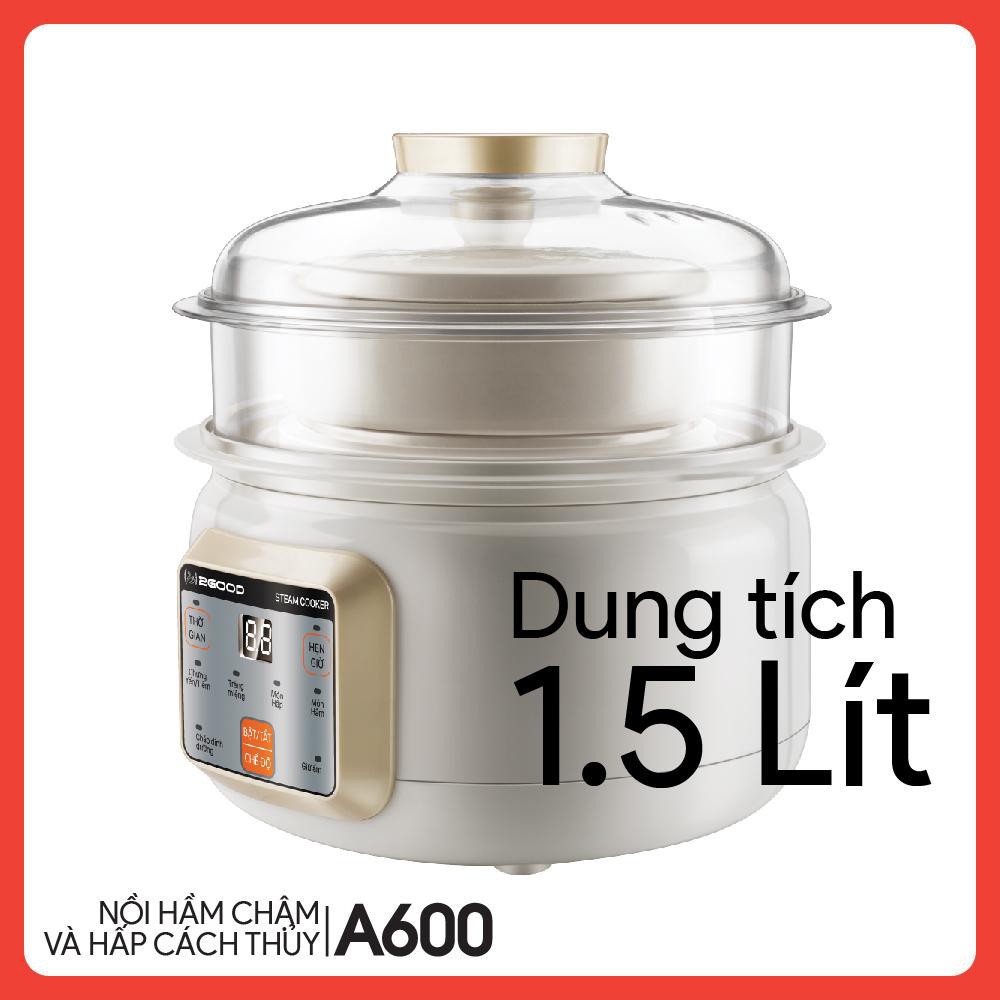 Nồi hầm chậm và hấp cách thủy đa năng 2good a600