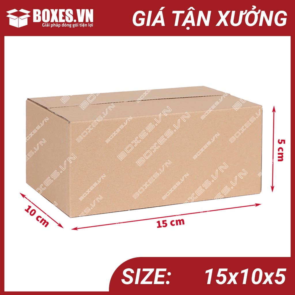 15x10x5 Combo 20 thùng hộp carton Boxes đóng gói hàng