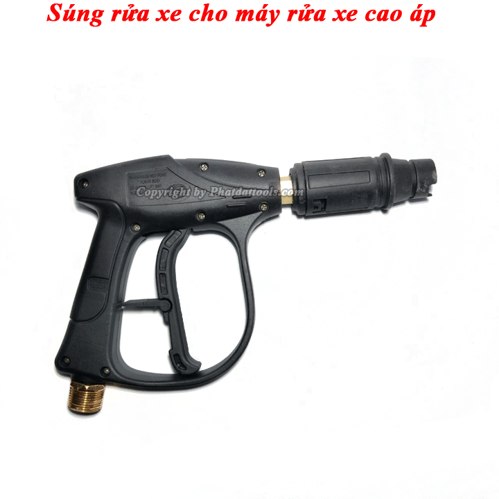 Sung xịt rửa xe cao áp chỉnh tia cho máy rửa xe gia đình,máy rửa xe mini - Ren 22mm