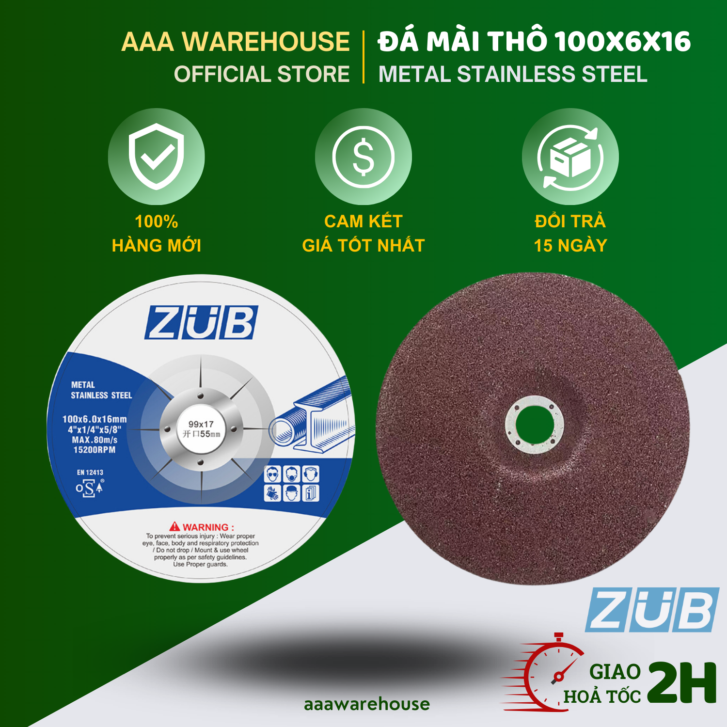 Đá mài sắt, inox loại 1 - đá mài thô, đá mài tinh 100x3x16 , 100x6x16
