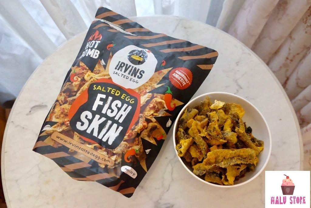 [SIÊU HOT] Da cá lắc trứng muối IRVINS Singapore vị cay gói nhỏ 105g