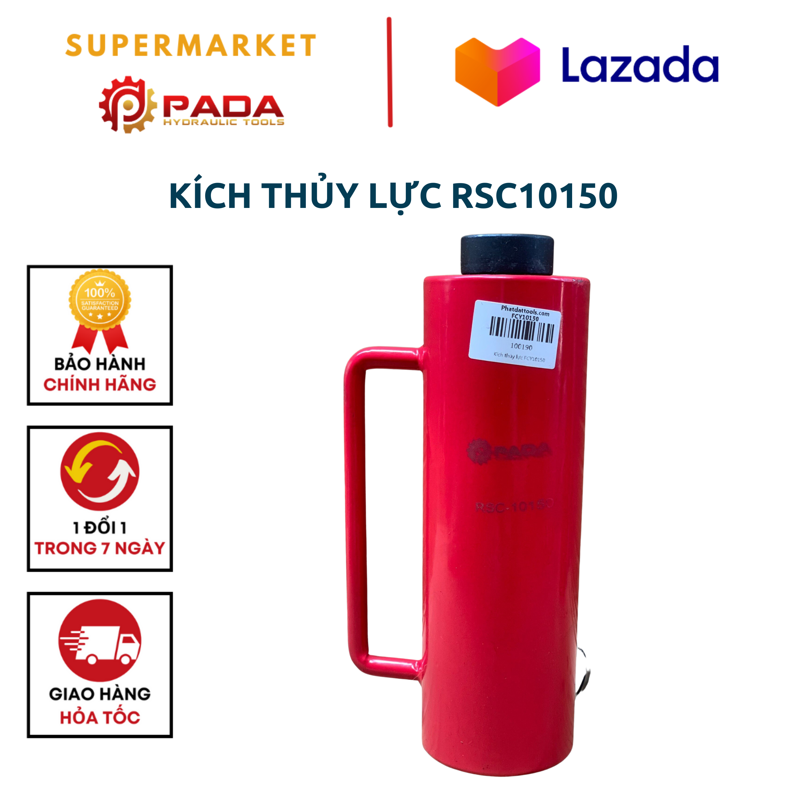 Kích thủy lực rsc10150-con đội 10 tấn hành trình 150mm-sản phẩm chưa gồm bơm-bảo hành 6 tháng