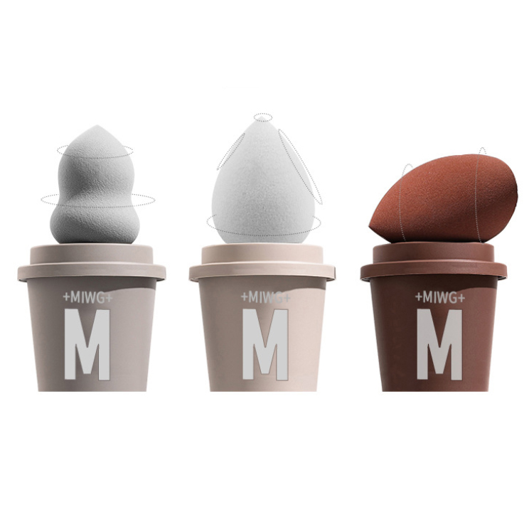 Bông mút tán kem +miwg+ coffe makeup puff