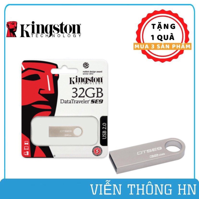 USB 2.0 kingston data traveler se9 32gb - dung lượng thực