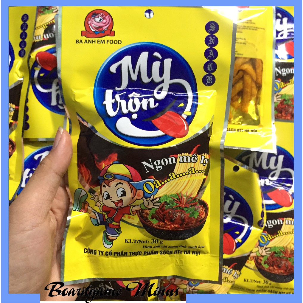 10 gói snack mì trộn cay ngon