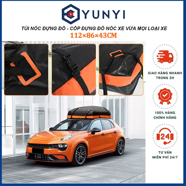 Túi hành lý nóc ô tô Túi Đựng Hành Lý Gắn Nóc Xe Ô Tô Chống Nước Thích hợp cho Toyota Kia Mazda Ford Mitsubishi