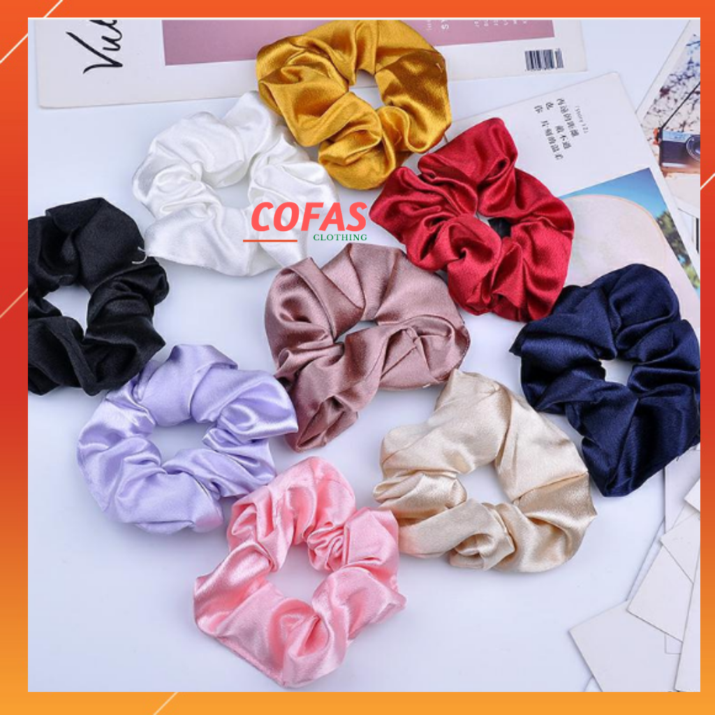 Scrunchies dây buộc tóc, dây cột tóc
