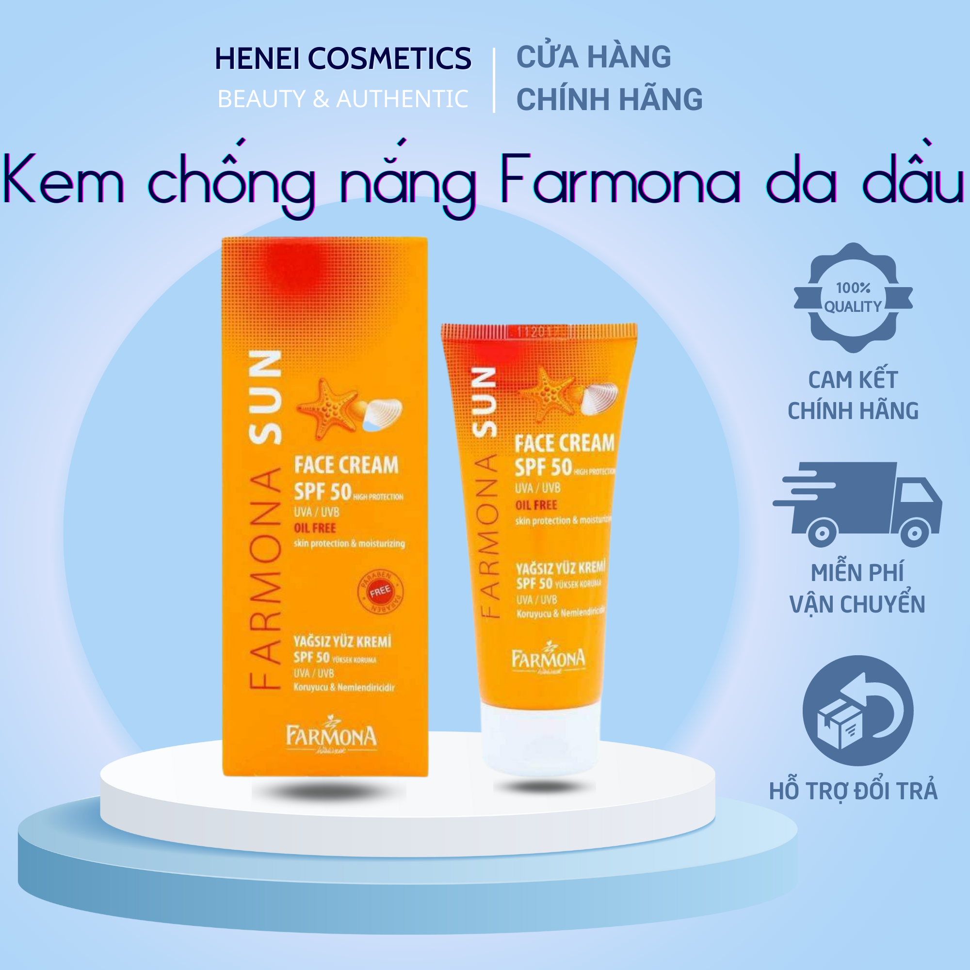 Kem chống nắng farmona spf50 50ml