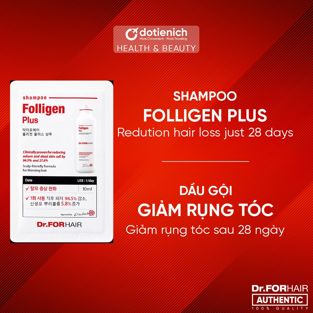 Quà tặng - 1 gói dầu gội dr.forhair