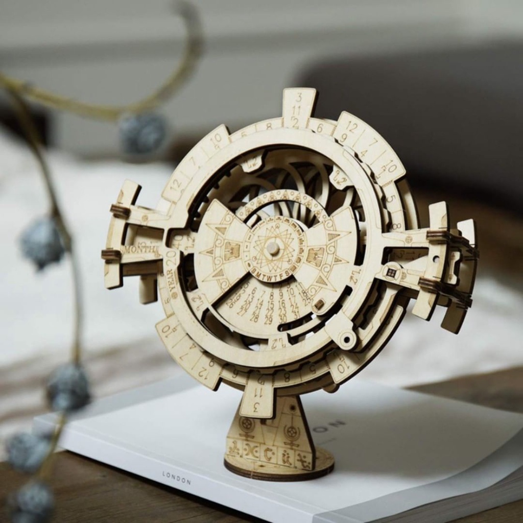 Mô hình 3d gỗ robotime lịch vạn niên lk201