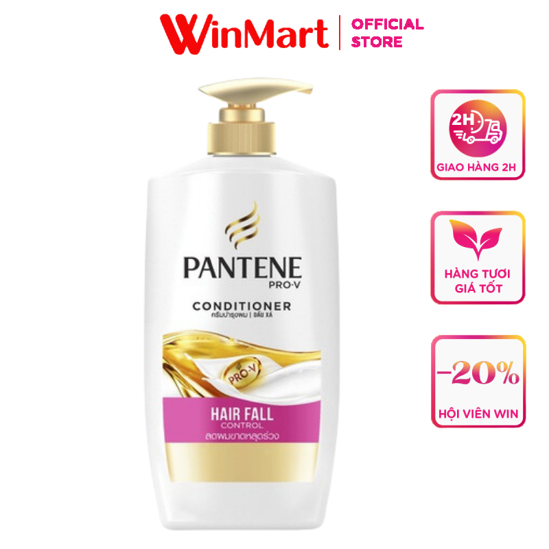 - Dầu xả dưỡng chất ngăn rụng tóc Pantene Hair Fall Control Conditioner 650ml