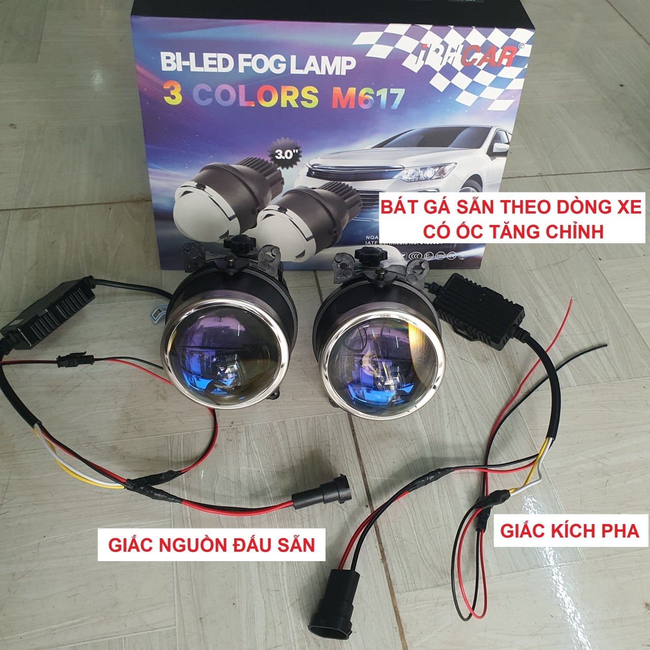 Bi gầm iphcar 3 nhiệt màu 55w bảo hành 2 năm