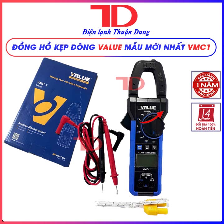Đồng hồ kẹp dòng value mẫu mới nhất vmc1 - điện lạnh thuận dung
