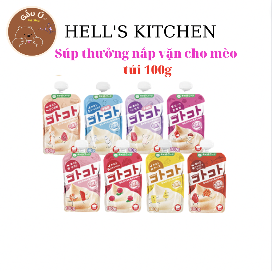 Súp thưởng cho mèo hell's kitchen nhật bản - nắp vặn