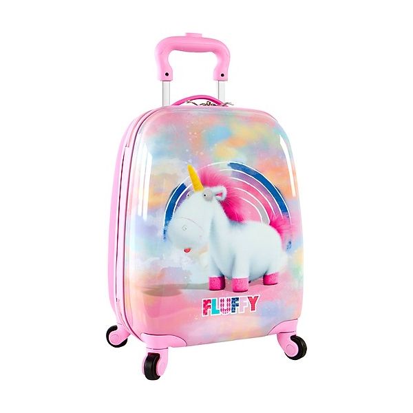 Vali HEYS - Vali kéo xoay 360 hình kì lân Fluffy màu hồng - 18 inch - Mã SP 16197-6061-001