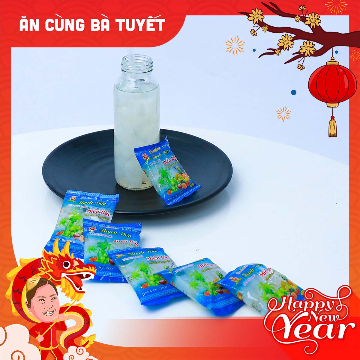 Combo 20 gói thạch dừa giải khát mùa hè