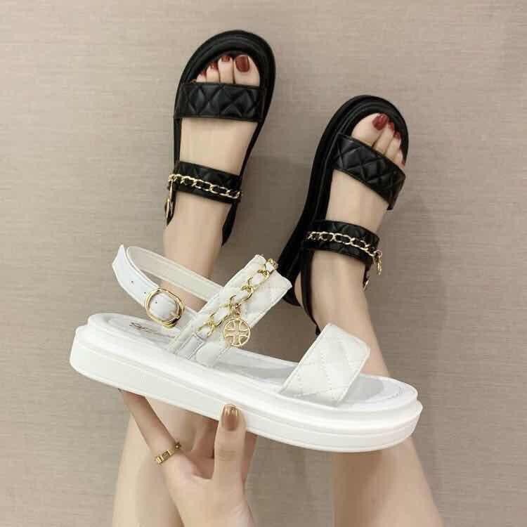 Sandal dây xích chất da siêu mềm