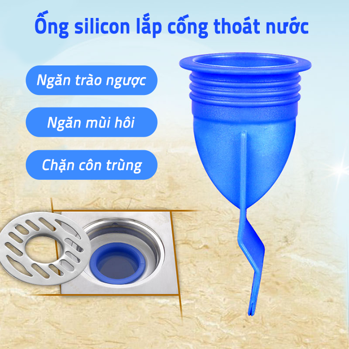 Ống silicon lắp cống thoát nước ngăn mùi hôi, chặn côn trùng kiến gián sử dụng cho nhà tắm, nhà bếp, ban công, ống xả máy giặt,... tuổi thọ lên đến 15 năm