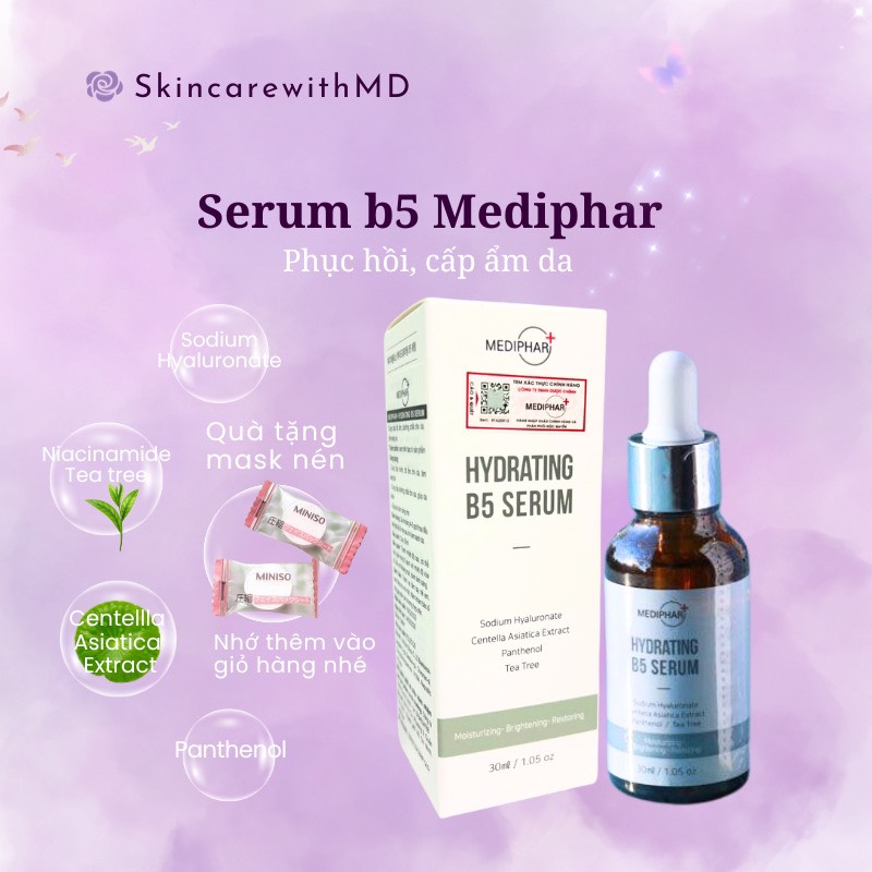 Serum b5 mediphar-cấp ẩm, phục hồi da 30ml