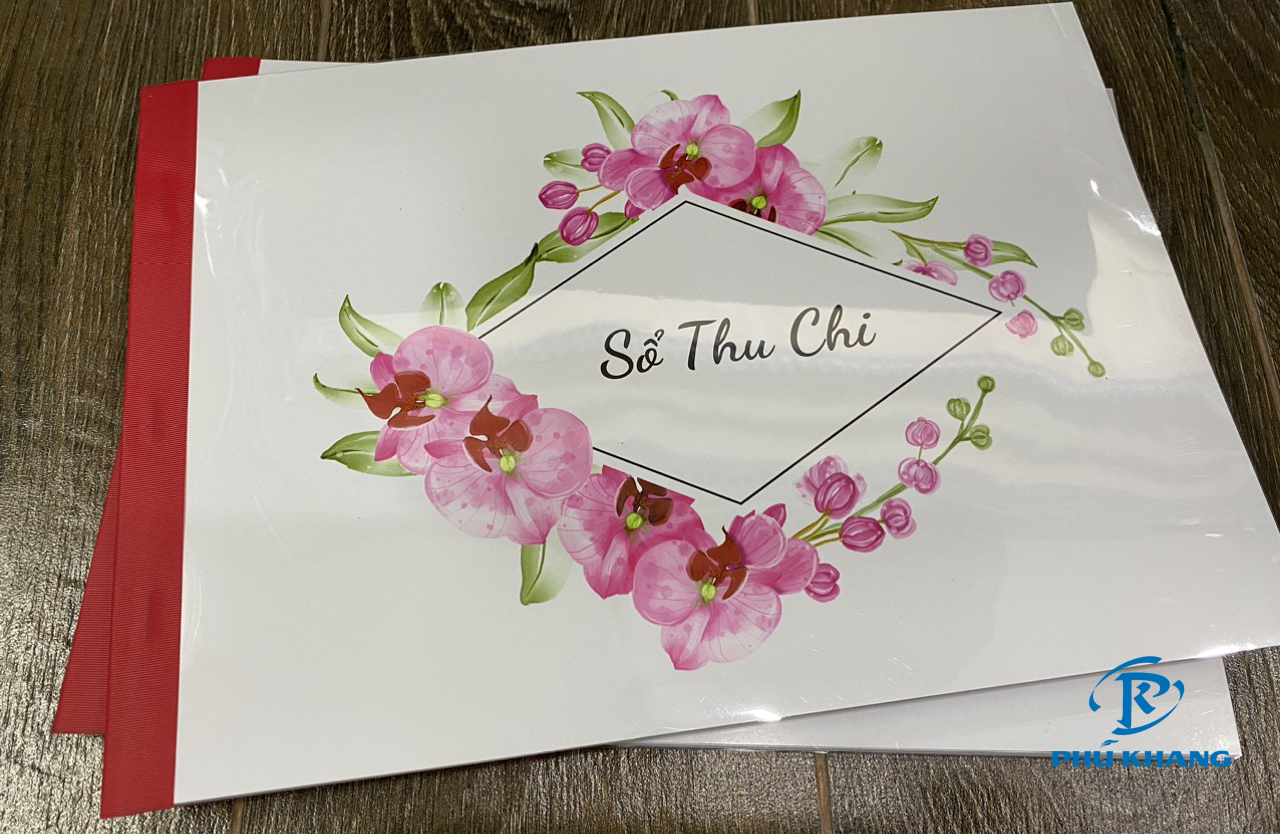 Sổ thu chi, kích thước a4 - 1 cuốn 100 tờ in 1 mặt