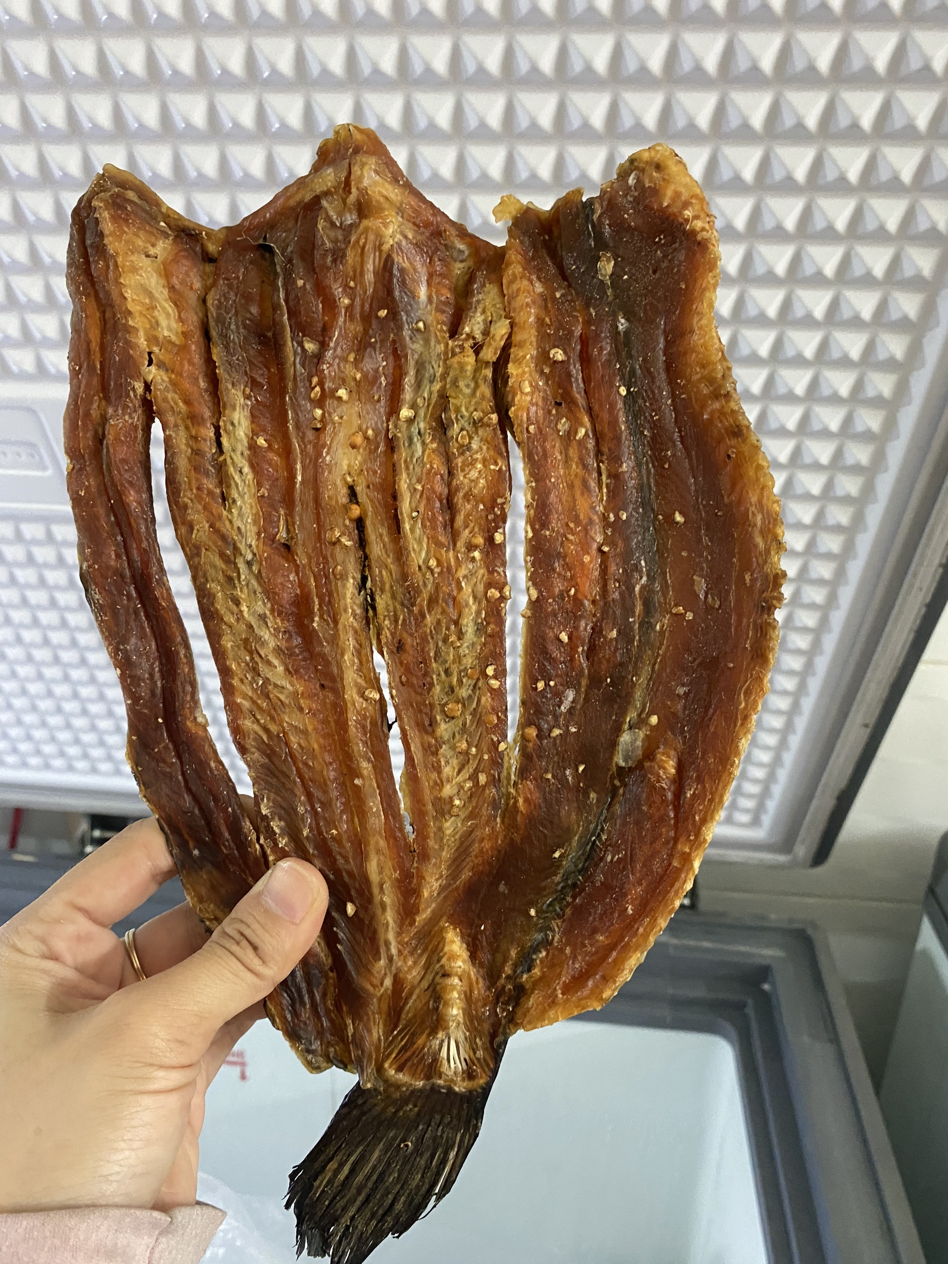 Khô cá lóc tiêu sọ khô cá lóc đặc sản miền tây, khô ngon