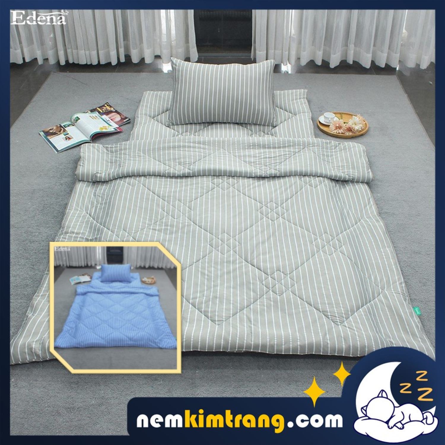Bộ nệm tiện ích edena - cao cấp, tiện dụng