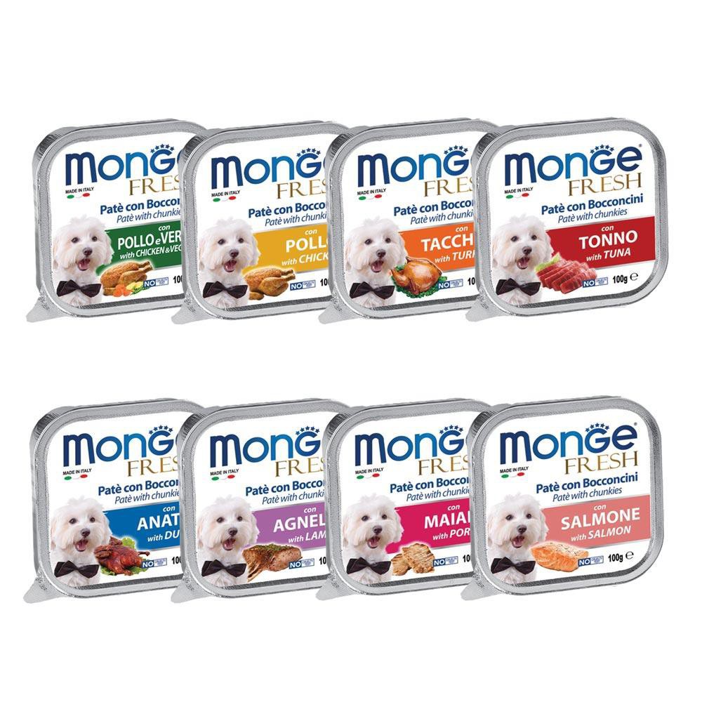 Pate Monge từ Ý 12 vị dành cho chó 100gr