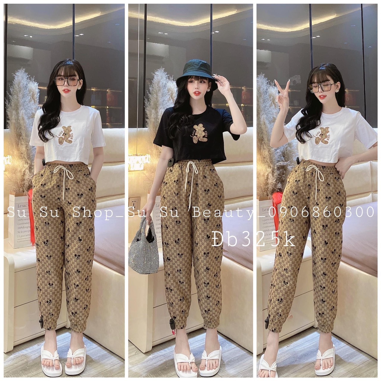 [Voucher 50k Freeship Max 0 đồng toàn quốc] Set thể thao quần ống rộng bo chân set áo thun croptop cá tính set đồ bộ thun dài mặc đi chơi đồ bộ nữ quần ống bom áo thun lững màu trắng