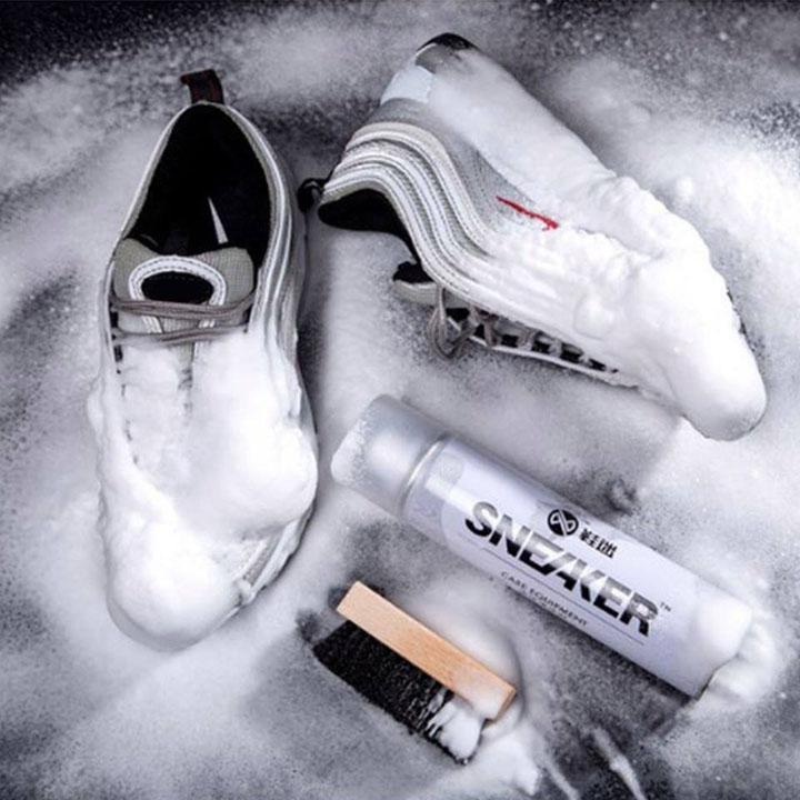 Chai Tẩy Trắng Giày Sneaker Chai Xịt Vệ Sinh Giày Sneaker Cao Cấp Bình Xịt Trắng Giày - Dụng Cụ Vệ Sinh Làm Trắng Giày Cao Cấp Hiệu Quả
