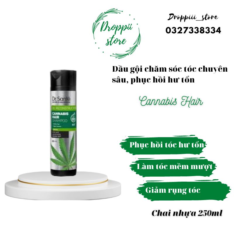 Dầu gội Cannabis Hair Elfa pharm chăm sóc tóc chuyên sâu và phục hồi hư tổn