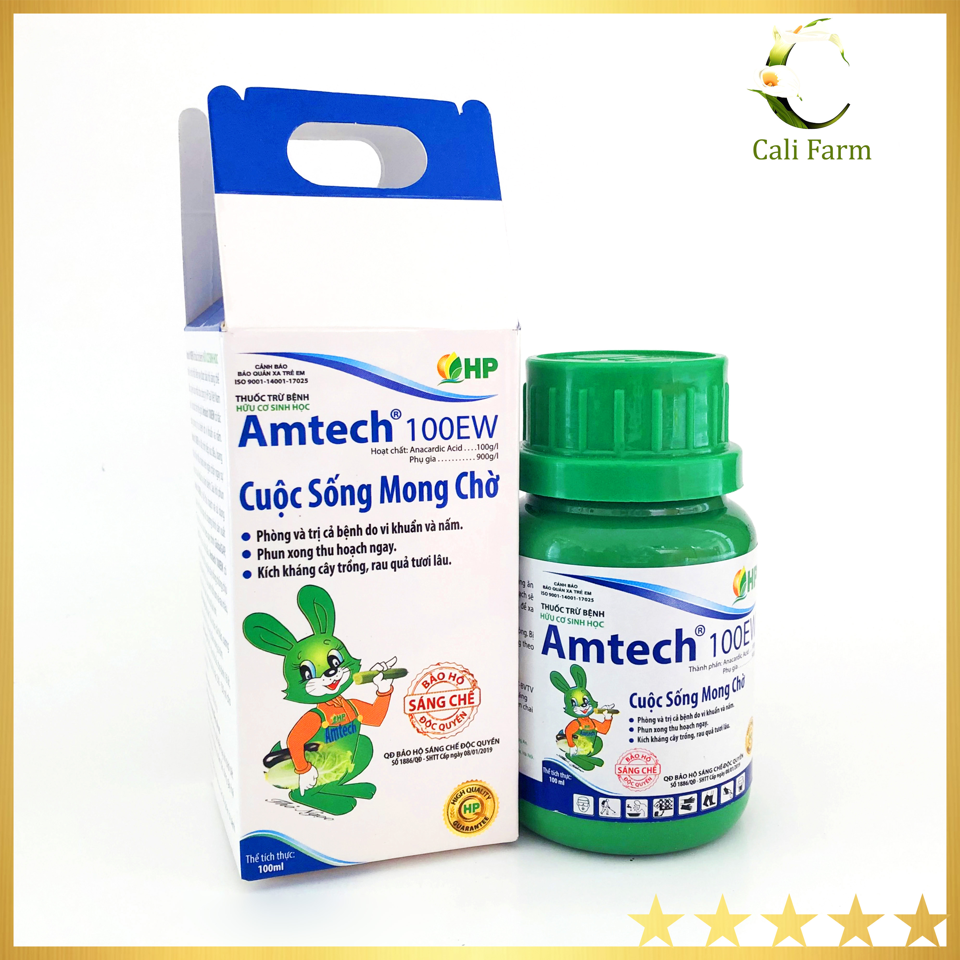 Chế phẩm trừ bệnh hữu cơ sinh học Amtech 100ml