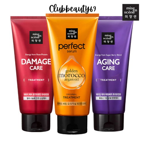 Kem ủ tóc mise en, dầu xả ủ tóc missen, kem phục hồi tóc mise en scene perfect repair treatment pack 180ml, 330ml, kèm bill web