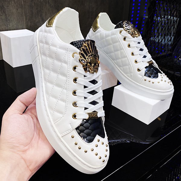 Giày Thời Trang Nam GT02 - Giày Thể Thao Nam Thổ Dân Vẩy Cá Chép Đính Đinh