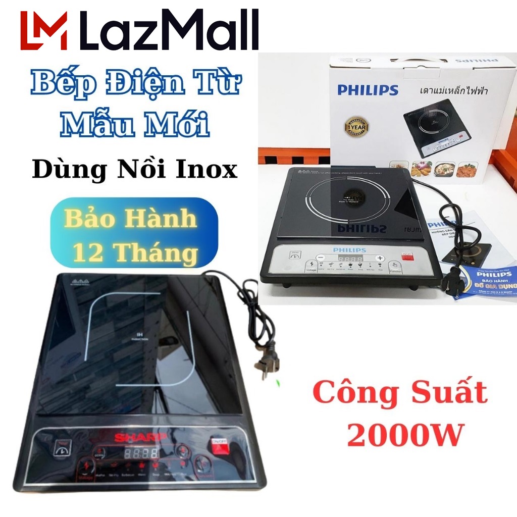 LazMall Sale Hàng Hiệu Bếp Điện Từ Công Suất Lớn Phi lips HD4935 Mua Bếp từ hồng ngoại 2000W Thái Lan Tiết Kiệm Thời Gian Và Đặc Biệt An Toàn.