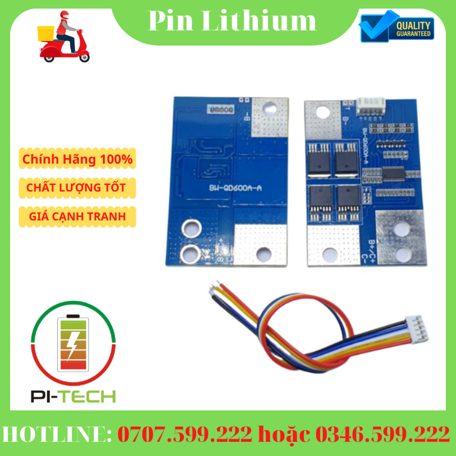 mạch BMS 600A 3.2V bảo vệ pin khởi động 8
