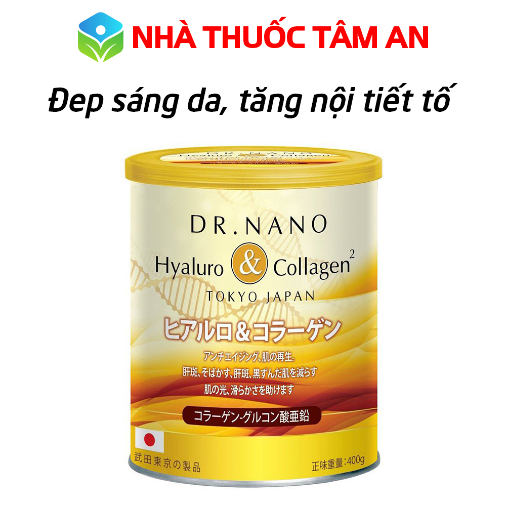 Sữa bột Nano Hyaluron Collagen, acid hyaluronic giúp đẹp sáng da