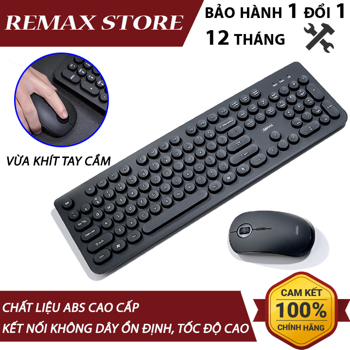 Combo bàn phím và chuột không dây Remax MK601 Jinyin Series