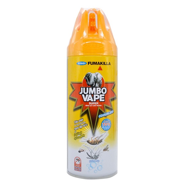 Bình xịt côn trùng Jumbo Vape Odour Less không mùi 300ml