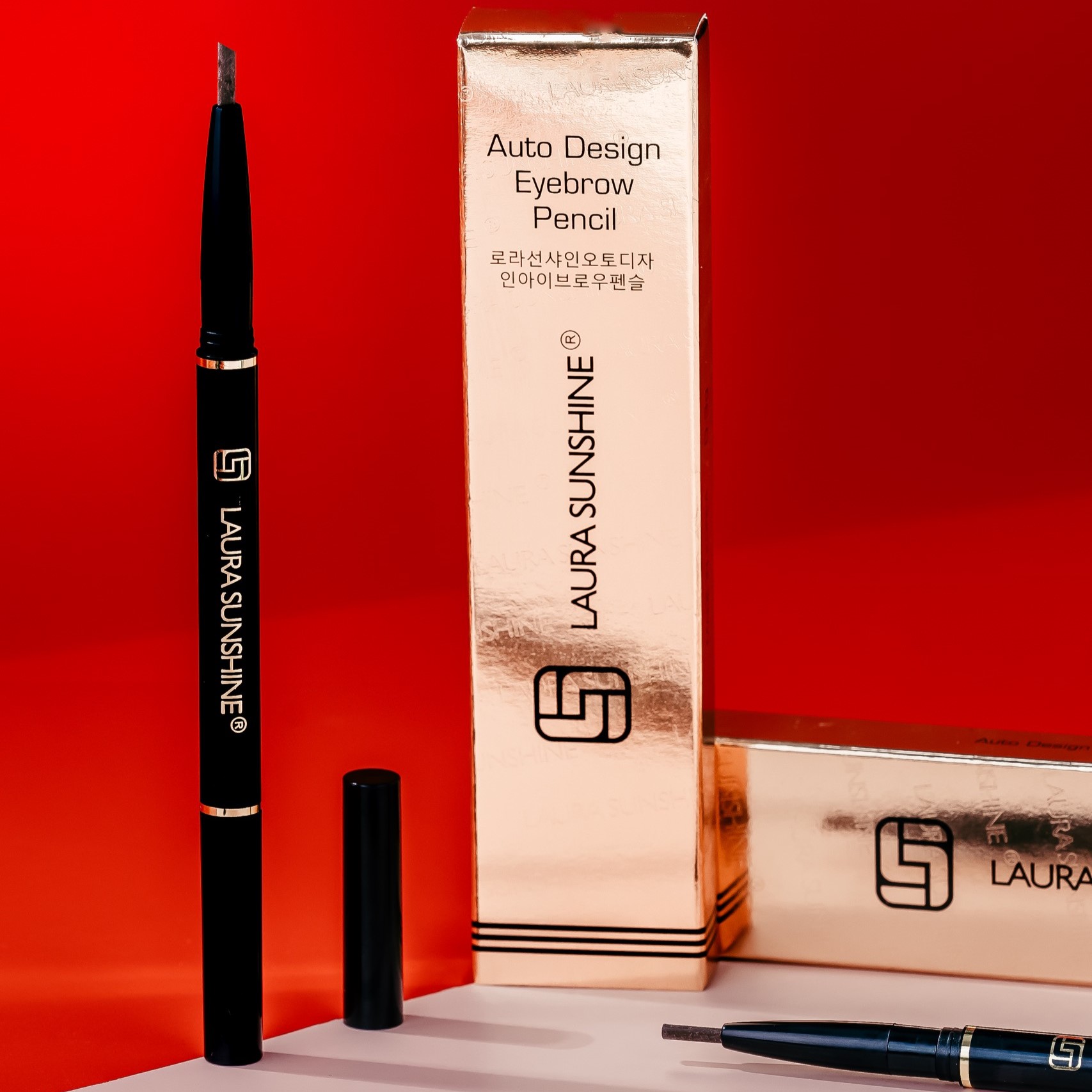 Chì Kẻ Mày 3D Siêu Mảnh Laura Sunshine Auto Design Eyebrow Pencil Nhật Kim Anh
