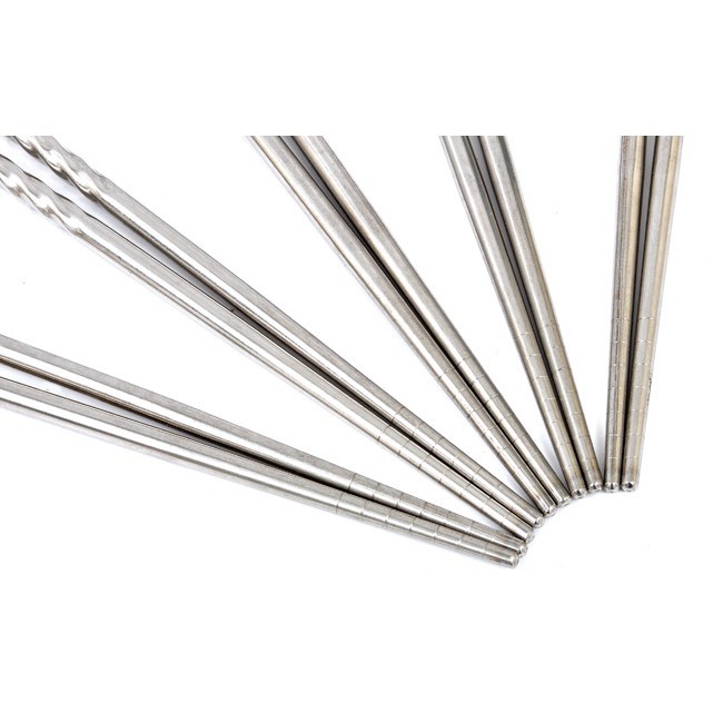 Set 5 đôi đũa inox - 5 đôi đũa inox cao cấp sus 201