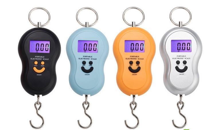 Cân điện tử cầm tay đi du lịch hoặc đi chợ kích thước nhỏ cầm tay cân tối đa 50kg