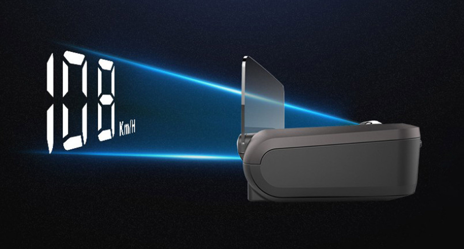 HUD Thiết Bị Hiển Thị Tốc Độ Xe Lên Kính Lái H80 Đời Mới cho Ô Tô Xe Hơi Bản Nâng Cấp Cực Nét Miễn Dán Phim